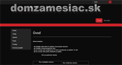 Desktop Screenshot of domzamesiac.sk